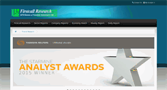 Desktop Screenshot of firstcallresearch.com